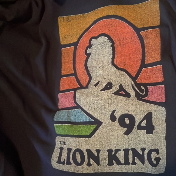 Disney Lion Ling Cowlneck Pullover Navy - Picture 3 of 5